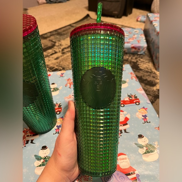Starbucks Kitchen Emerald Green Hot Pink Starbucks Cup Poshmark
